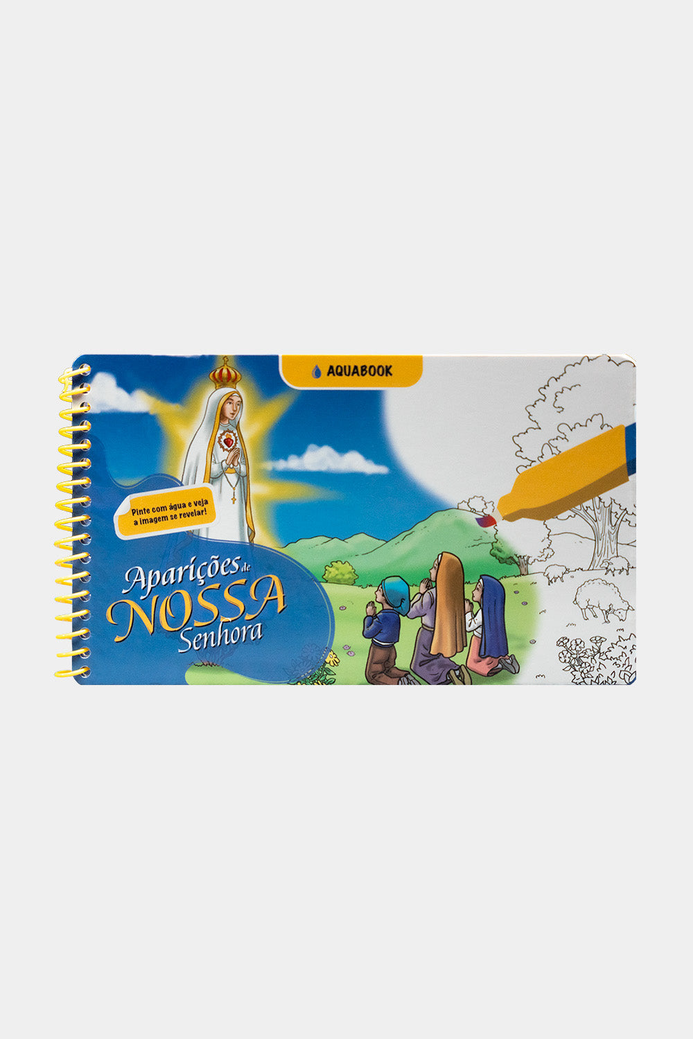 Aquabook Aparições de Nossa Senhora – Pinte com Água + Caneta de Brinde