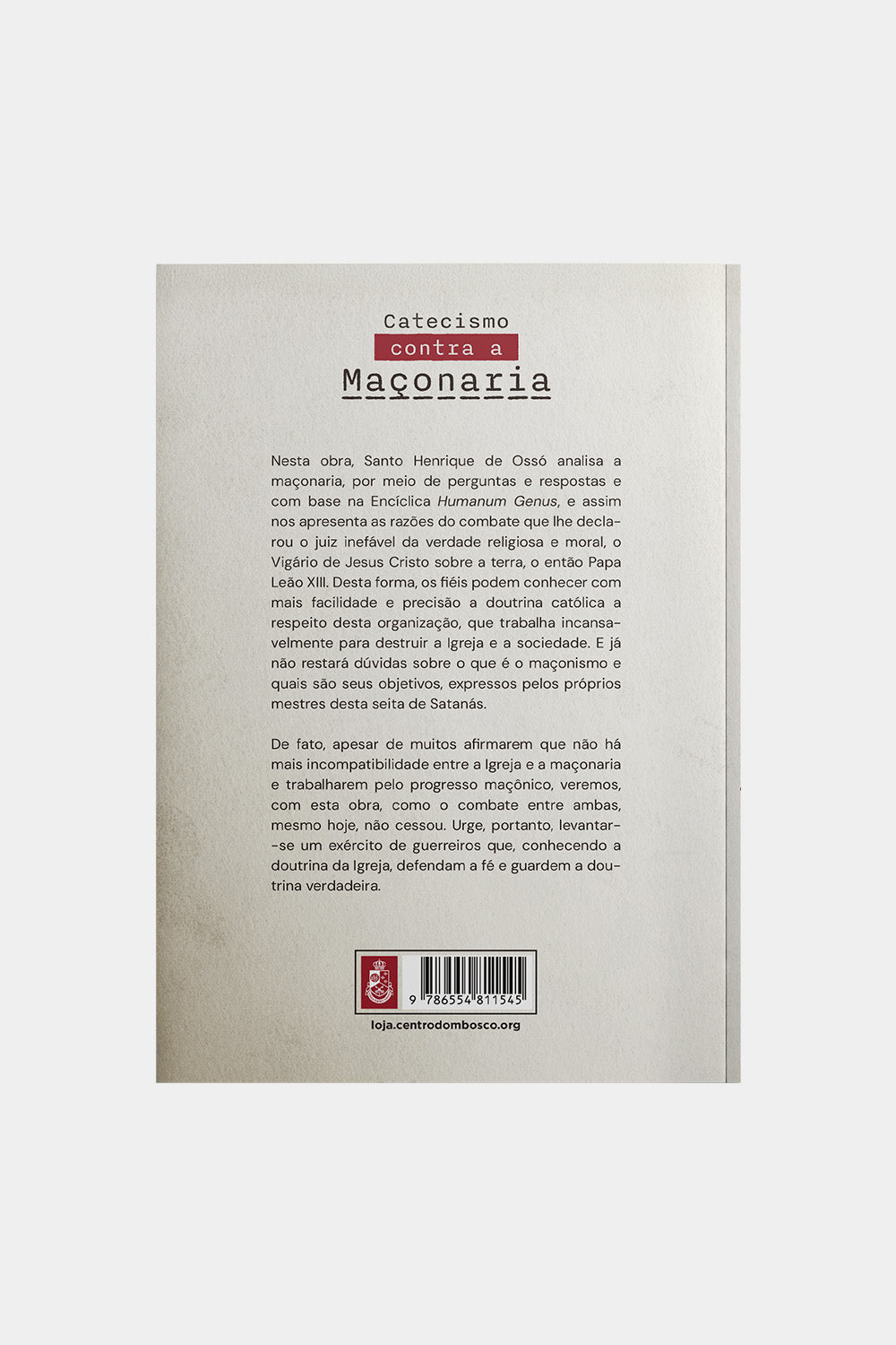 Catecismo Contra a Maçonaria – Santo Henrique de Ossó
