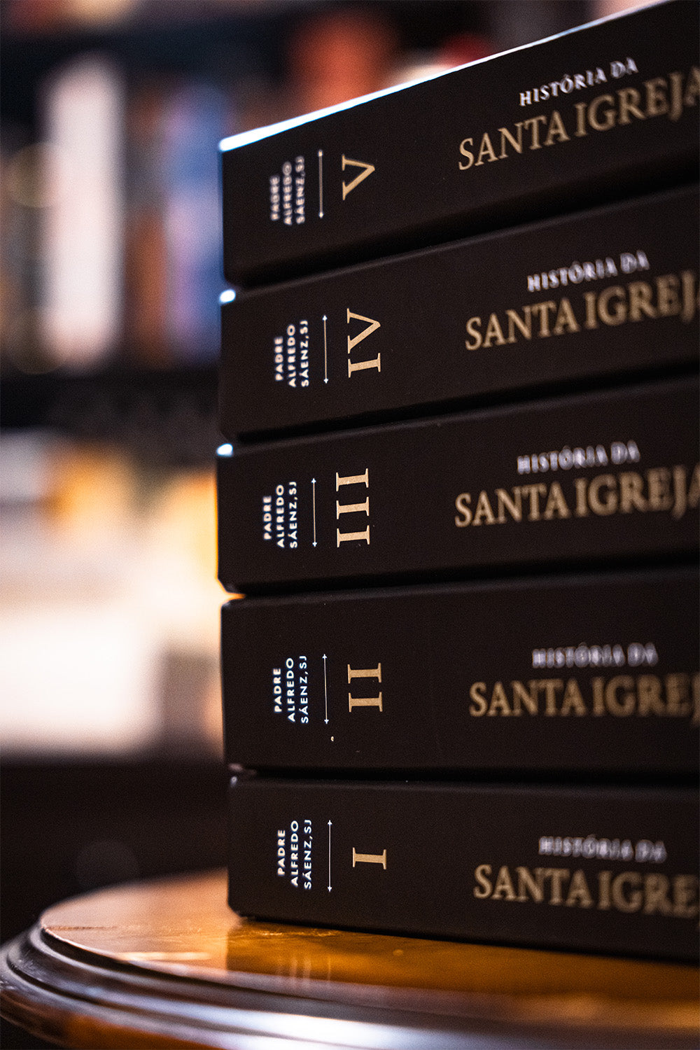História da Santa Igreja: a barca e as tempestades - Padre Alfredo Sáenz, S. J. (5 tomos)